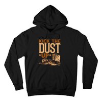 Kick The Dust Up Vintage Cowboys Western Line Dancing Hoodie