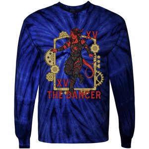 Karlach The Dancer Tarot Card Karlach Video Games Tie-Dye Long Sleeve Shirt