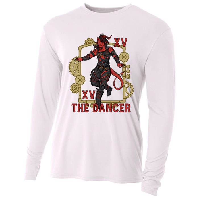 Karlach The Dancer Tarot Card Karlach Video Games Cooling Performance Long Sleeve Crew