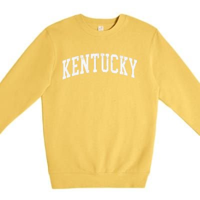 Kentucky Throwback Design Print Classic Premium Crewneck Sweatshirt