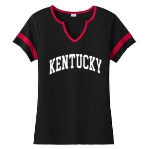 Kentucky Throwback Design Classic Ladies Halftime Notch Neck Tee