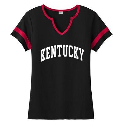 Kentucky Throwback Design Classic Ladies Halftime Notch Neck Tee