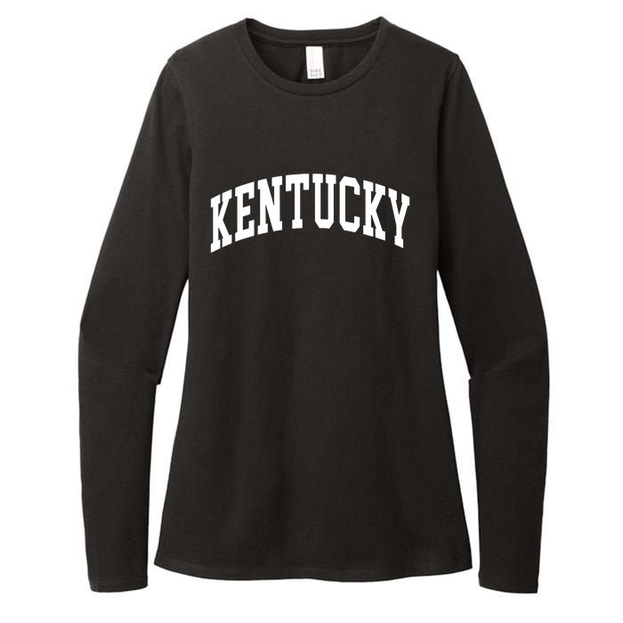 Kentucky Throwback Design Classic Womens CVC Long Sleeve Shirt