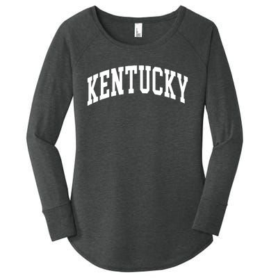 Kentucky Throwback Design Classic Women's Perfect Tri Tunic Long Sleeve Shirt