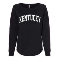 Kentucky Throwback Design Classic Womens California Wash Sweatshirt