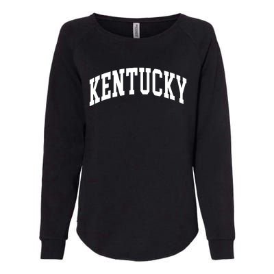 Kentucky Throwback Design Classic Womens California Wash Sweatshirt