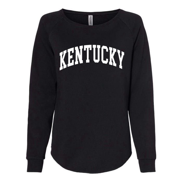 Kentucky Throwback Design Classic Womens California Wash Sweatshirt