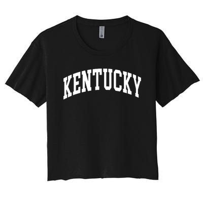 Kentucky Throwback Design Classic Women's Crop Top Tee