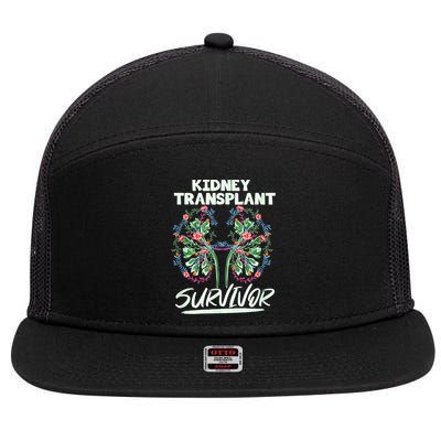 Kidney Transplant Design For An Organ Recipient 7 Panel Mesh Trucker Snapback Hat