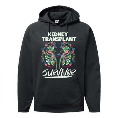 Kidney Transplant Design For An Organ Recipient Performance Fleece Hoodie