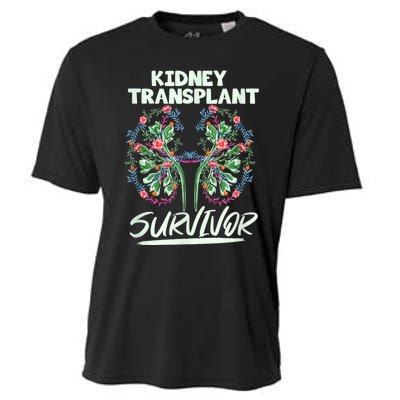 Kidney Transplant Design For An Organ Recipient Cooling Performance Crew T-Shirt