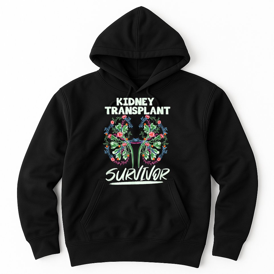 Kidney Transplant Design For An Organ Recipient Hoodie
