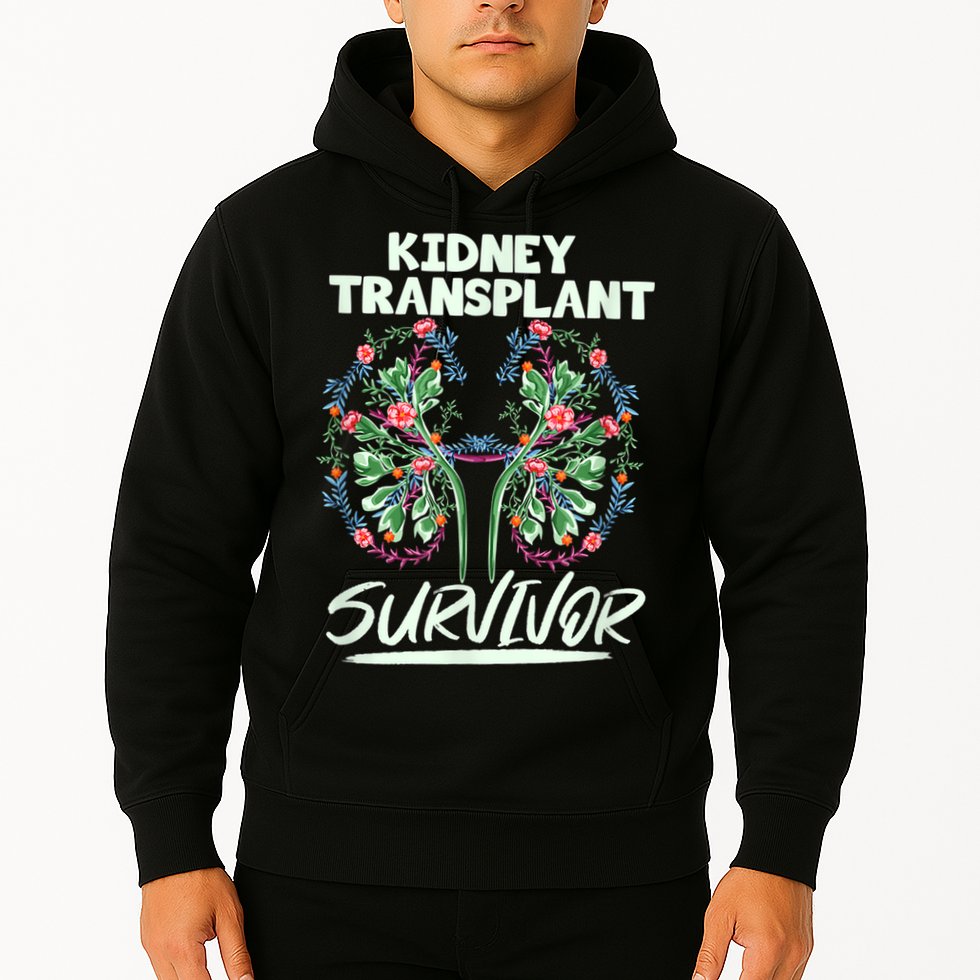 Kidney Transplant Design For An Organ Recipient Hoodie