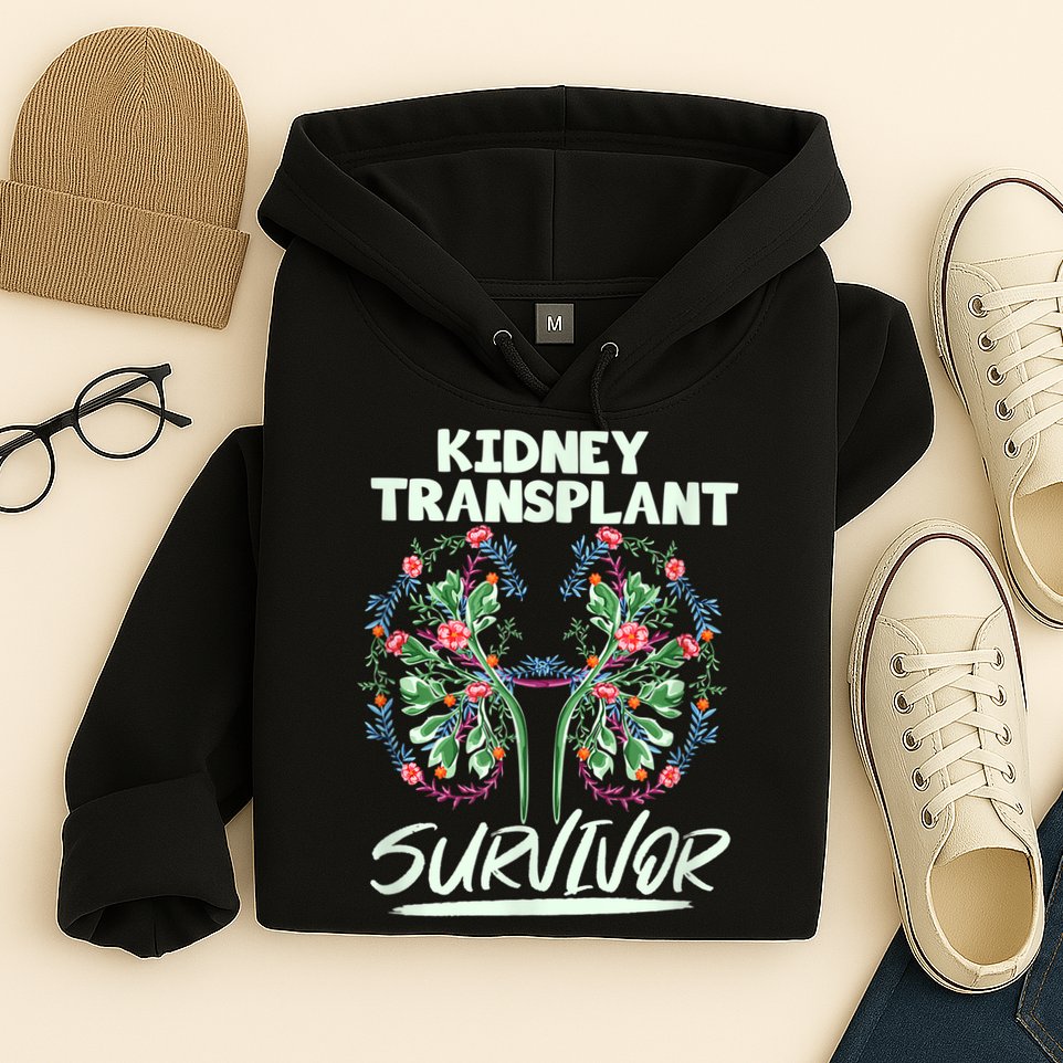 Kidney Transplant Design For An Organ Recipient Hoodie