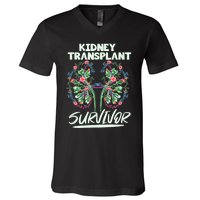 Kidney Transplant Design For An Organ Recipient V-Neck T-Shirt