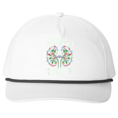 Kidney Transplant Design For An Organ Recipient Snapback Five-Panel Rope Hat