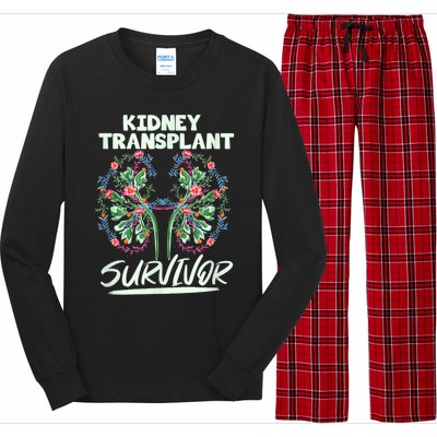 Kidney Transplant Design For An Organ Recipient Long Sleeve Pajama Set