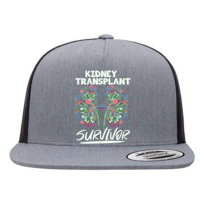 Kidney Transplant Design For An Organ Recipient Flat Bill Trucker Hat