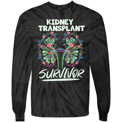 Kidney Transplant Design For An Organ Recipient Tie-Dye Long Sleeve Shirt