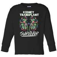 Kidney Transplant Design For An Organ Recipient Toddler Long Sleeve Shirt