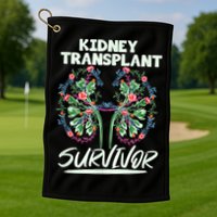 Kidney Transplant Design For An Organ Recipient Golf Towel