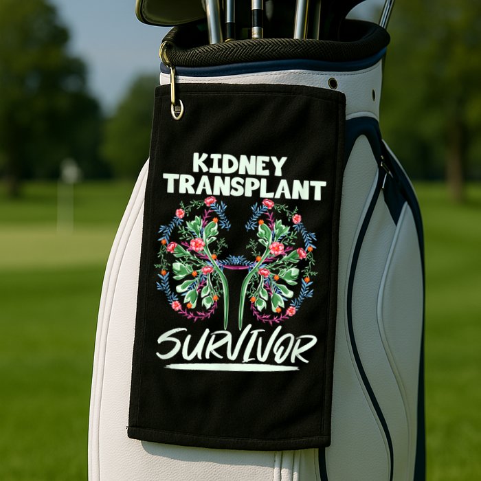 Kidney Transplant Design For An Organ Recipient Golf Towel