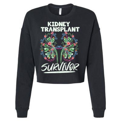 Kidney Transplant Design For An Organ Recipient Cropped Pullover Crew