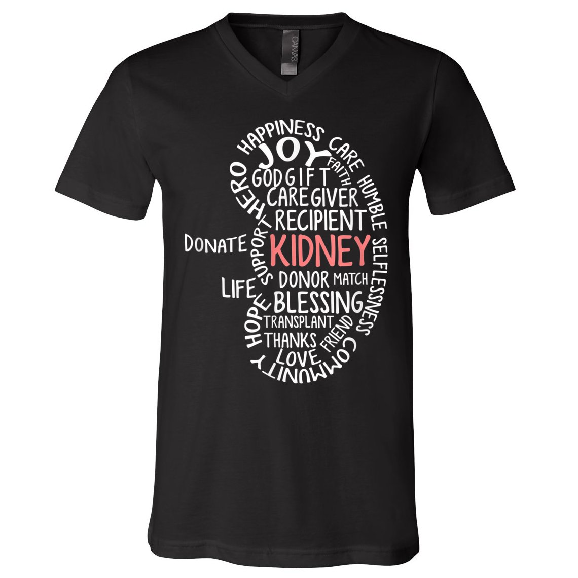 Kidney Transplant Donor Donate Surgery Recovery V-Neck T-Shirt