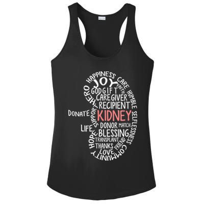 Kidney Transplant Donor Donate Surgery Recovery Ladies PosiCharge Competitor Racerback Tank