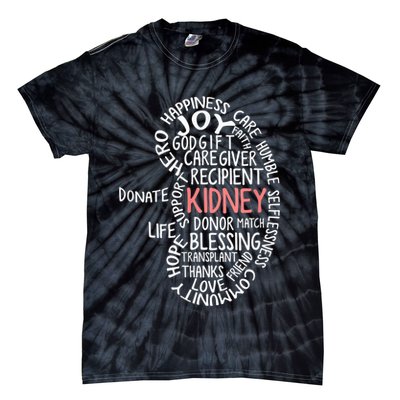 Kidney Transplant Donor Donate Surgery Recovery Tie-Dye T-Shirt