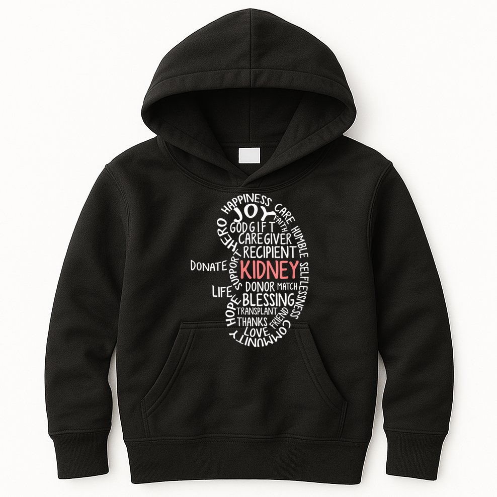 Kidney Transplant Donor Donate Surgery Recovery Kids Hoodie