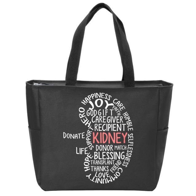 Kidney Transplant Donor Donate Surgery Recovery Zip Tote Bag