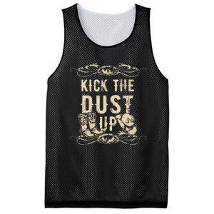 Kick The Dust Up Cowboy Cowgirl Western Mesh Reversible Basketball Jersey Tank