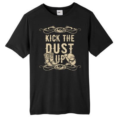 Kick The Dust Up Cow Cow Western Great Gift Tall Fusion ChromaSoft Performance T-Shirt