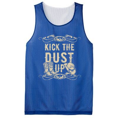 Kick The Dust Up Cow Cow Western Great Gift Mesh Reversible Basketball Jersey Tank