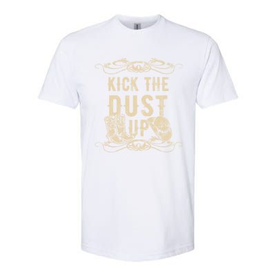 Kick The Dust Up Cow Cow Western Great Gift Softstyle CVC T-Shirt