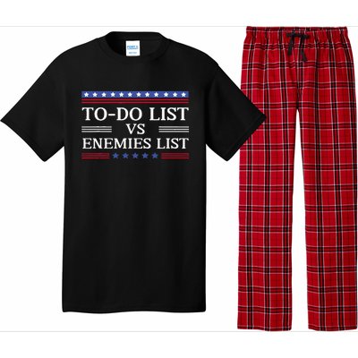 Kamala To Do List Vs Trump Enemies List Pajama Set