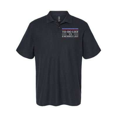 Kamala To Do List Vs Trump Enemies List Softstyle Adult Sport Polo