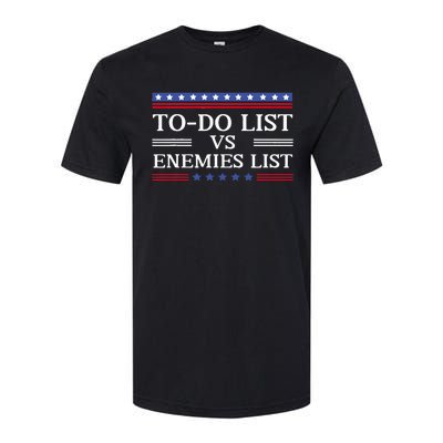 Kamala To Do List Vs Trump Enemies List Softstyle CVC T-Shirt