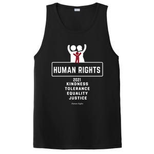 Kindness Tolerance Equality Justice Hu Rights Gift PosiCharge Competitor Tank