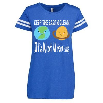 Keep The Earth Clean It's Not Uranus Earth Days Enza Ladies Jersey Football T-Shirt