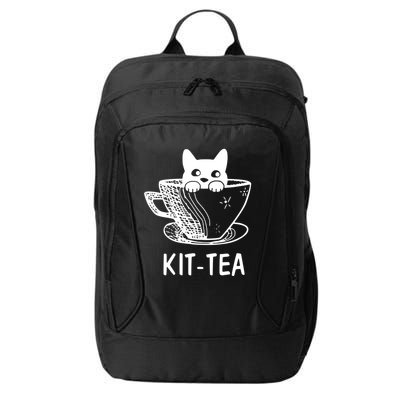 Kit Tea Funny Cat Lover City Backpack