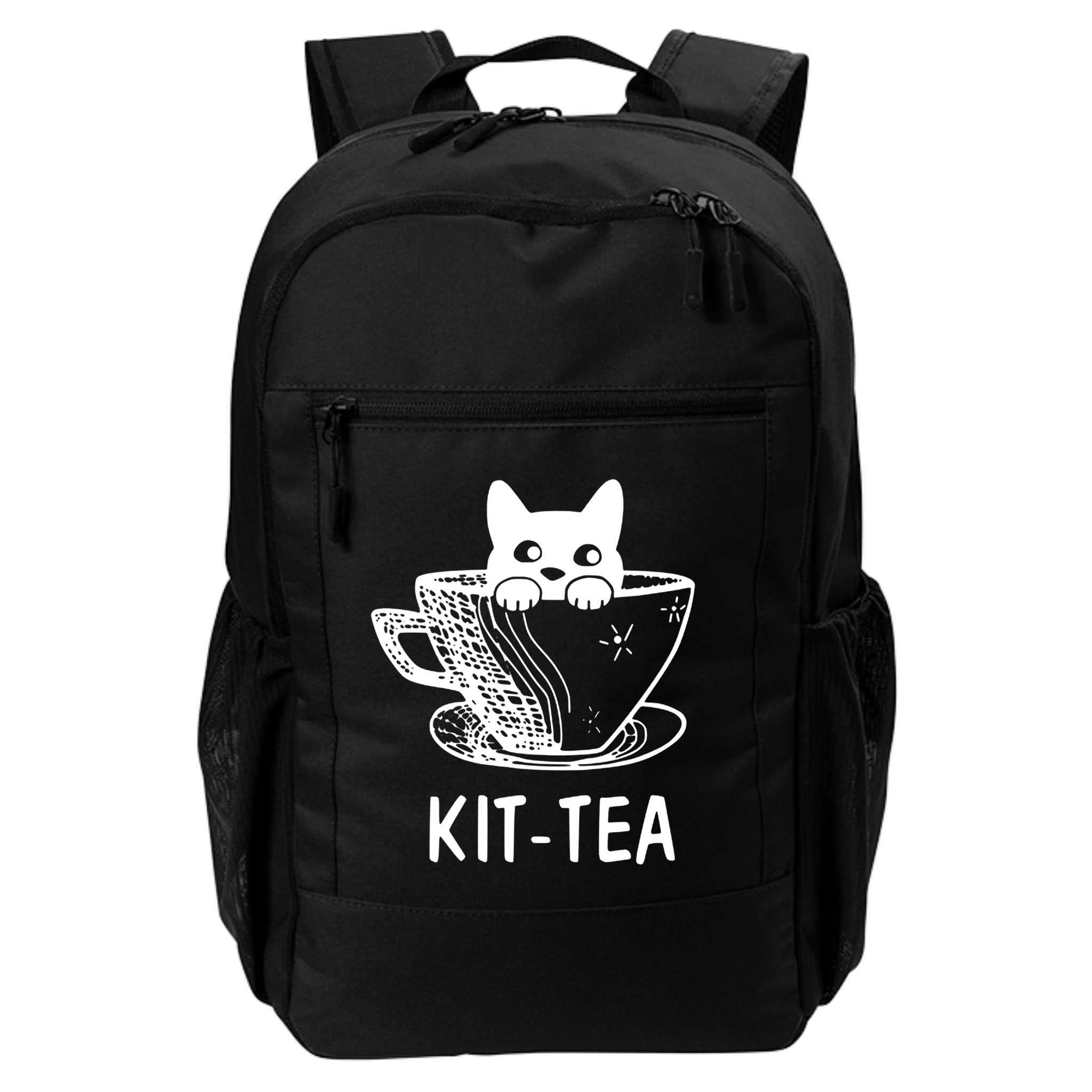 Kit Tea Funny Cat Lover Backpack