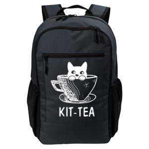 Kit Tea Funny Cat Lover Daily Commute Backpack