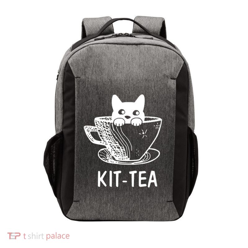 Kit Tea Funny Cat Lover Vector Backpack