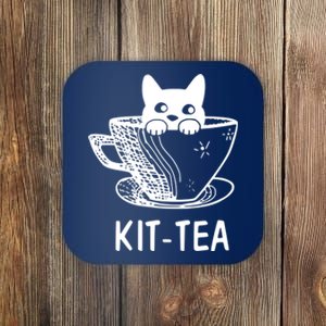 Kit Tea Funny Cat Lover Coaster