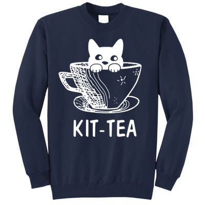 Kit Tea Funny Cat Lover Tall Sweatshirt