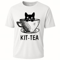 Kit Tea Funny Cat Lover Cooling Performance Crew T-Shirt