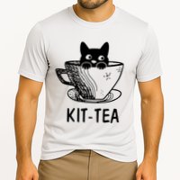 Kit Tea Funny Cat Lover Cooling Performance Crew T-Shirt