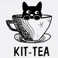 Kit Tea Funny Cat Lover Cooling Performance Crew T-Shirt